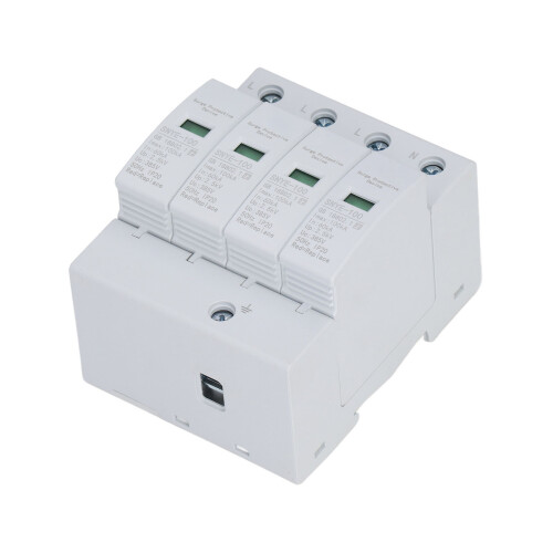 Surge Protective Device 100KA Voltage Protection Arrester Protector for Distribution Box 4P 385V