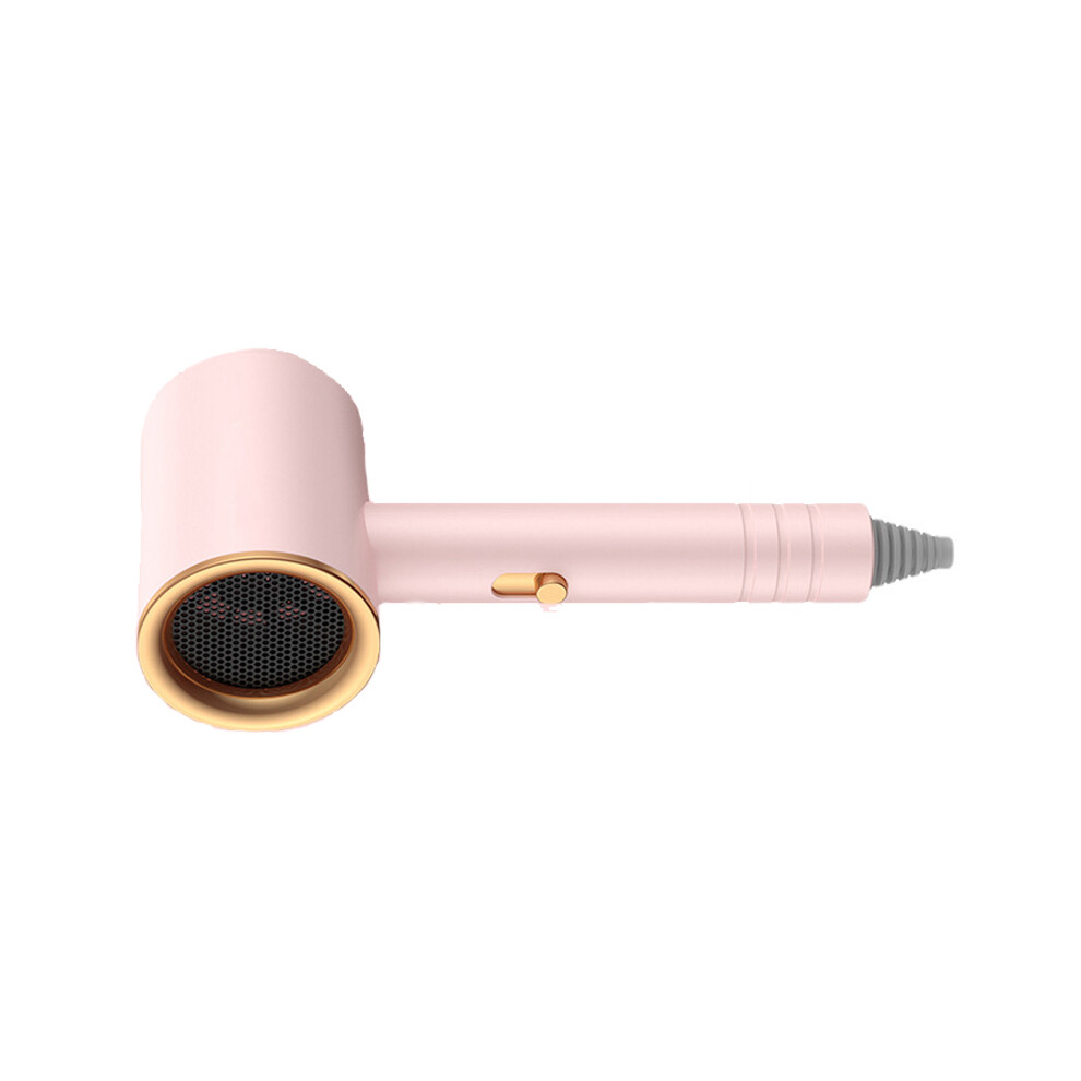 Hair Drier Mute 360 Degree Rotatable Nozzle Fast Drying ABS PP Portable Blow Dryer for Home Salon Rose avec lumiÃ¨re bleue