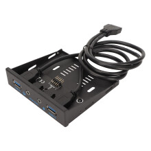 USB-Frontpanel 4-Port USB3.0 Eisen 102x94x25mm