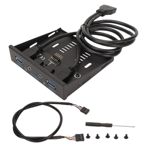 USB-Frontpanel 4-Port USB3.0 Eisen 102x94x25mm 1