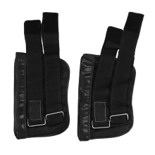 1 par de pesas para tobillo y muñeca de 1-6 kg, ajustables, negro