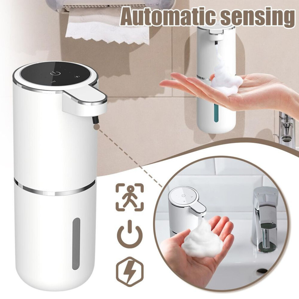Automatic Soap Dispenser – 13.4oz Non-contact Foam Soap Dispenser, Usb Rechargeable Disinfectant Dispenser, Wall Mounted Electric Sensor