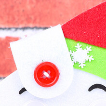 Schneemann aus Filz – Weihnachtsornament aus Nonwoven-Stoff