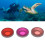 3er-Set Action3 Tauchfilter Pink Rot Lila 15