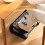 Foot Step Stool Massage Roller Function Simple Style Compact Plastic Material Foot Rest for Under Desk Home Office Black 1