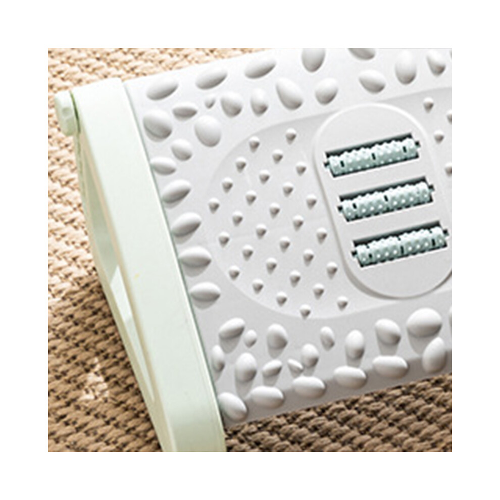 Foot Step Stool Massage Roller Function Simple Style Compact Plastic Material Foot Rest for Under Desk Home Office Green-image-OPC-PHTJJPK-NEW