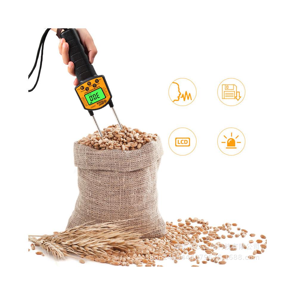 Handheld Grain Moisture Meter Robust Accurate Food Carbon Steel Needle Moisture Tester Detector 3341319624868