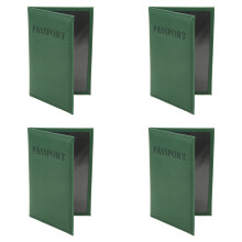 Carteras para pasaporte de cuero PU impermeable premium pack de 4 funda de viaje