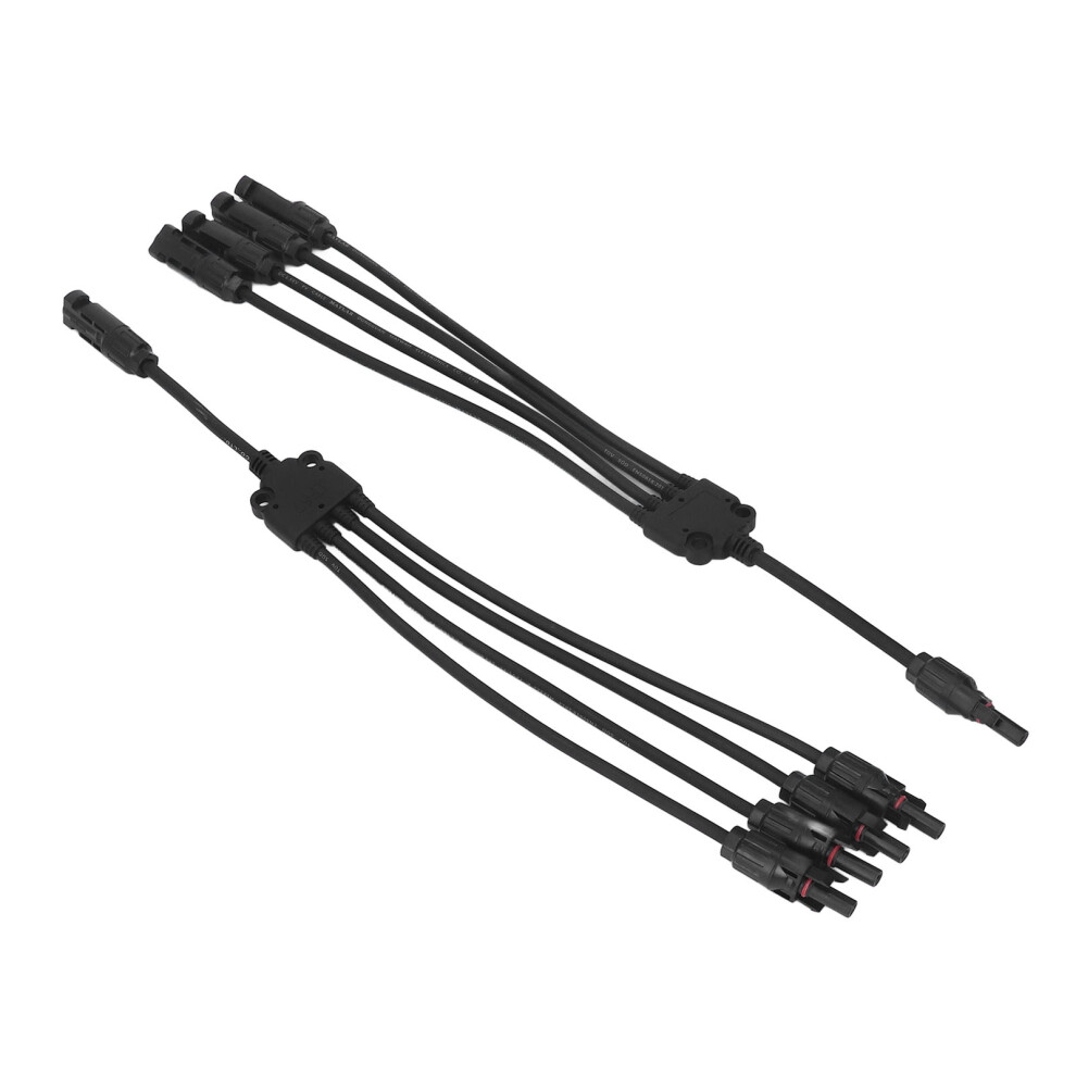 2 Pcs Y Branch Solar Connectors 1 To 4 Splitter Pv Parallel Connector Solar Cable Wire Plug 1000V Dc 8281319623353