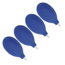 4 piezas bulbo de goma para soplar aire con válvula de retención azul