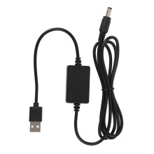 1,2 m USB 5V auf DC 8V Konverterkabel DC5521 Schwarz