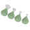 4 Stück Gesichts-Cupping-Set 6 x 6,7 cm Glas & PVC 9
