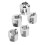 5pcs Front Suspension Strut Nut Socket Tool Set Replacement for Mercedes‑Benz C‑Class W203 W209 CLK 10