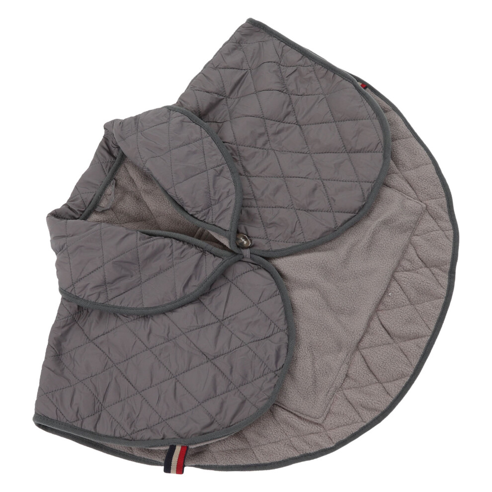 Shoulder Heating Pad Cold Proof Polyester Fiber USB Power Supply Unisex Electric Heated Shawl for Winter Grey