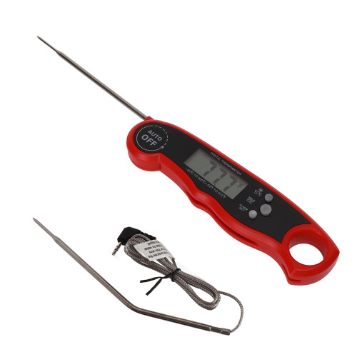 Digitales 2-Sonden-Fleischthermometer -50C~300C Alarm 1