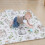 Splat Mat 51.2 x 51.2 pulgadas, Patrón de conejos, nylon 6