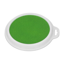 Grünes rundes waschbares Tintenpad, 18 cm / 7,1 in