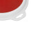 Rundes waschbares Tintenpad 18 cm / 7,1 Zoll Rot 9