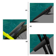 Carbonfaser-Schutzbleche, 2er-Set, universell einsetzbar für MTB und Rennrad, AU 70mm
