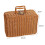 Geflochtene Picknickbox, Größe L, Holzfarbe, Kunststoff 3