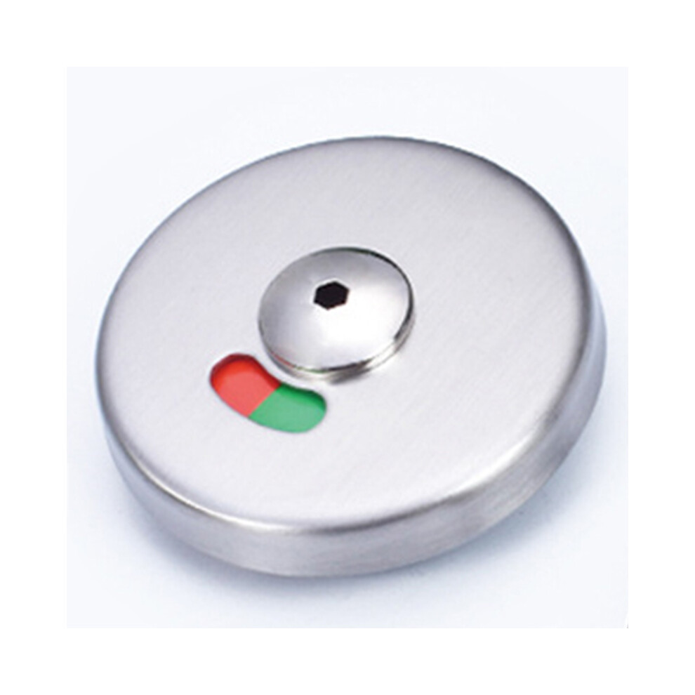 Bathroom Privacy Door Lock Occupancy Indicator Deadbolt Round Stainless Steel For Men Women Restroom Type 1 4651319633364