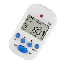Mini elektronischer Metronom, 2-Kanal-Kopfhörerausgang, 11,87,8 cm, Weiß