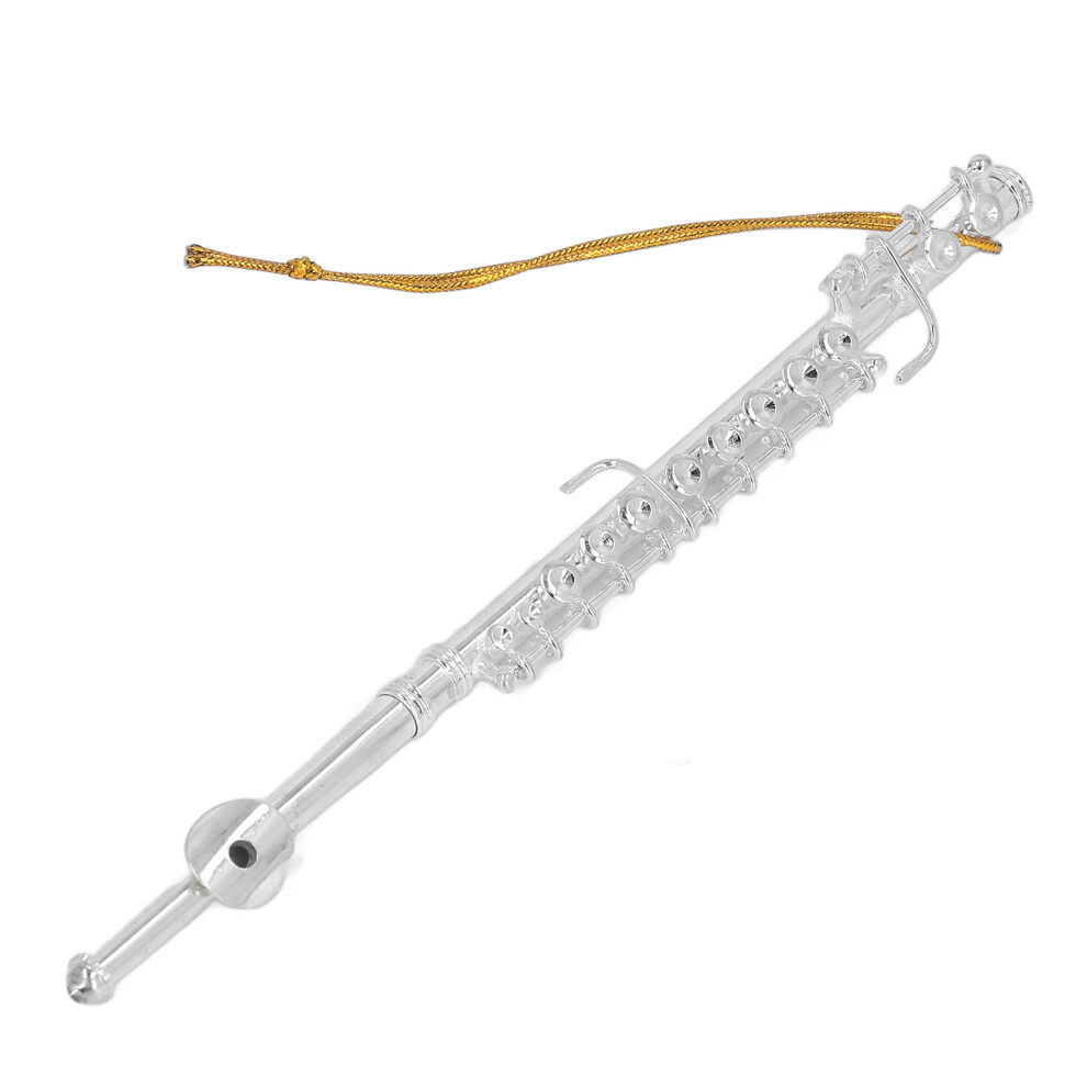 Mini Musical Instrument Model High Gloss Exquisite Lifelike Details Firm Miniature Flute Model for Dressers Decor Gifts-image-OPC-PHTJKB7-NEW