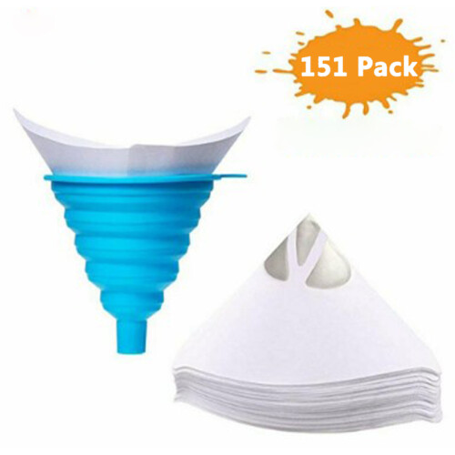 Blaues Silikon-Papier-Trichter-Set 150 Stück, 1210,5 cm 1