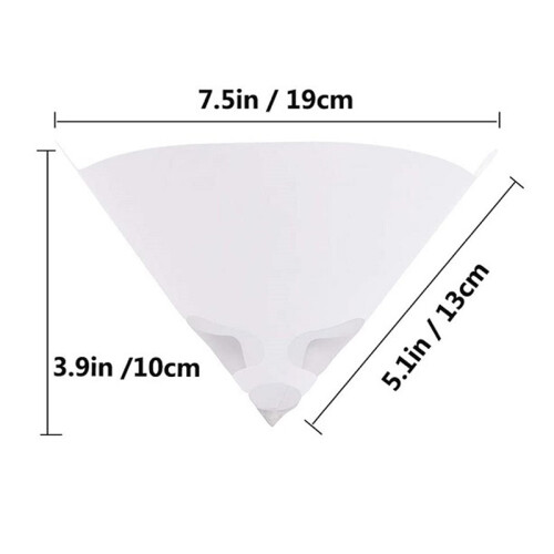 Blaues Silikon-Papier-Trichter-Set 150 Stück, 1210,5 cm