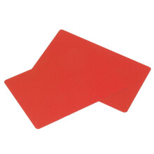 50 tarjetas de aluminio 5486 mm rojas, 0,22 mm de espesor