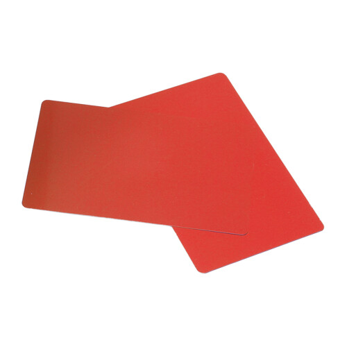50 Stück Aluminium-Visitenkarten 54  86 mm Rot 2