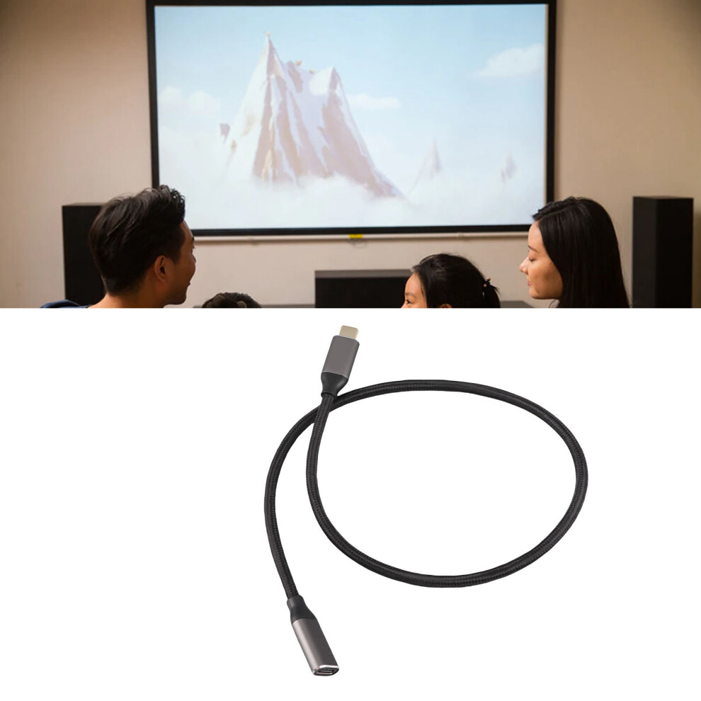 Usb C Extension Cable 10Gbps Data Sync 100W Power Delivery 4K 60Hz Video Output Usb C Cable With E Marker Chip 0.5M 3061319635861