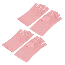 UV-Nagelhandschuhe pink 10 x 21 cm fingerlos
