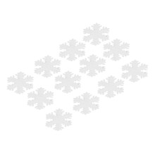1000 Stück Schneeflocken-Konfetti 1,2 Zoll weiß geruchsneutral