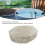 Runde Whirlpool-Abdeckung 210x30cm Beige, 190 Silber 10