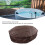 Runde Whirlpoolabdeckung Modell 190, 190x90 cm, Kaffee 3
