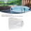 Runde Whirlpool-Abdeckung 190 215x70 cm Graues Polyester 11
