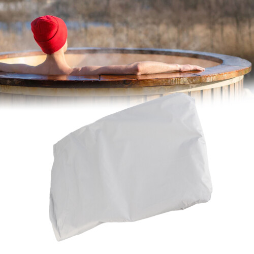 Runde Whirlpool-Abdeckung 190 215x70 cm Graues Polyester