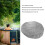Runde Badewannenabdeckung 190x30 cm grau Polyester-Taft 10