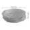Runde Badewannenabdeckung 190x30 cm grau Polyester-Taft 11