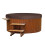 Runde Whirlpoolabdeckung 190 190x30cm Kaffee Polyester 13