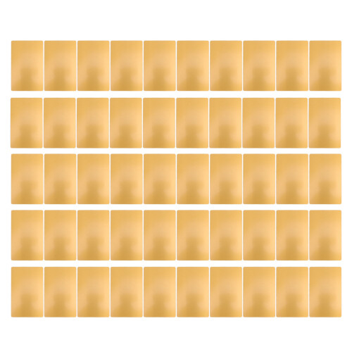 50 Blätter Aluminium 86x54mm goldene Visitenkarten 1