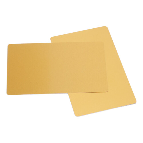 50 Blätter Aluminium 86x54mm goldene Visitenkarten 2