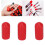 100 piezas de tapas roscadas de PVC rojas de 6 mm protector de roscas para tornillos 1