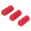 100 piezas de tapas roscadas de PVC rojas de 6 mm protector de roscas para tornillos 9