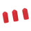 100 piezas de tapas roscadas de PVC rojas de 6 mm protector de roscas para tornillos 15