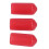 100 piezas de tapas roscadas de PVC rojas de 6 mm protector de roscas para tornillos 8