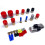 100 piezas de tapas roscadas de PVC rojas de 6 mm protector de roscas para tornillos 10