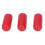 100 piezas de tapas roscadas de PVC rojas de 6 mm protector de roscas para tornillos 12