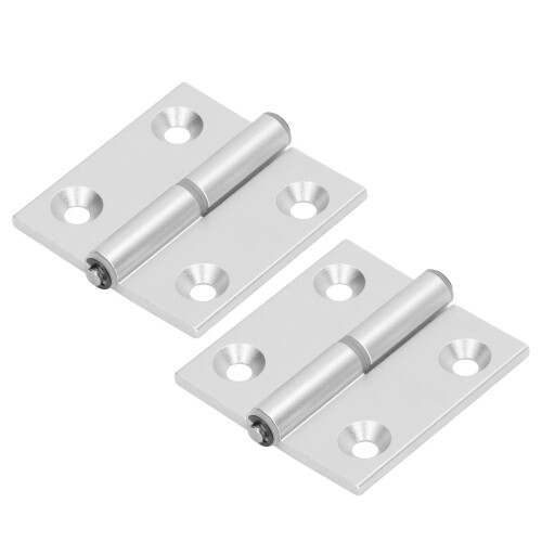 2 Stück Aluminium Falttür-Scharnier, 63  61  4 mm, Harz 1